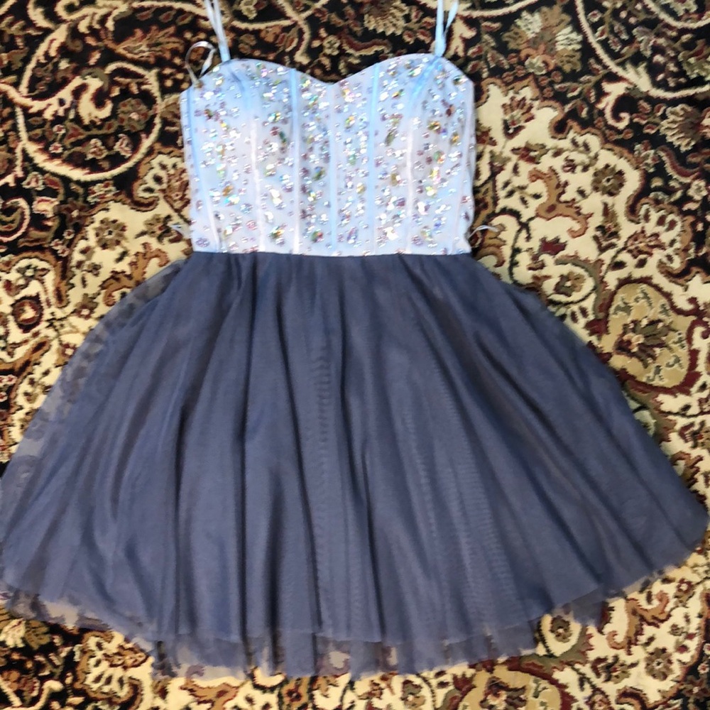 Chic Embellished Strapless Prom Dress